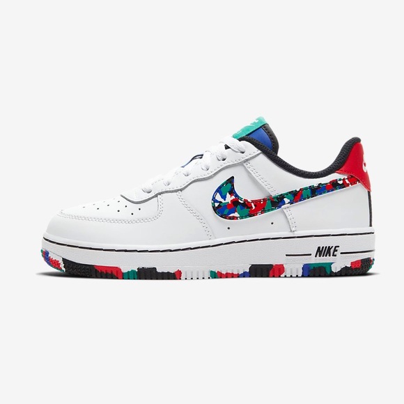 boys air force 1 low white